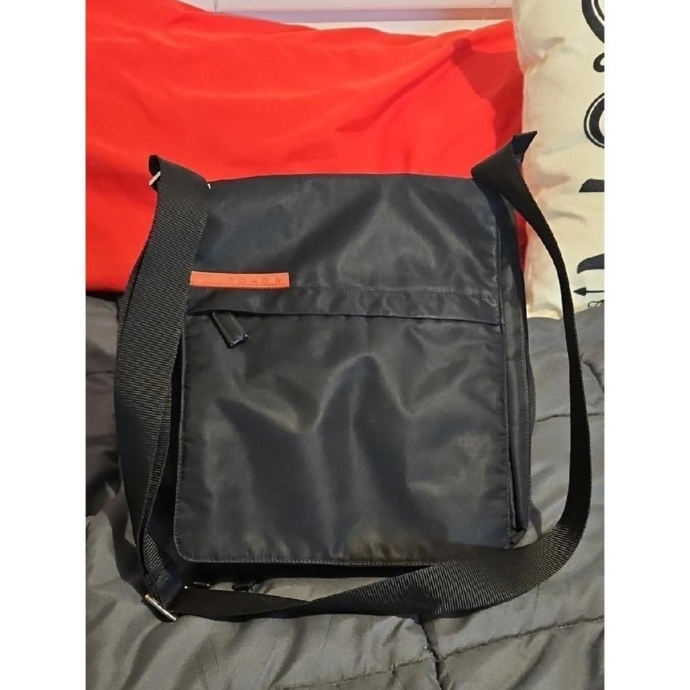 Prada Tessuto Nylon Messenger Crossbody Bag Unisex